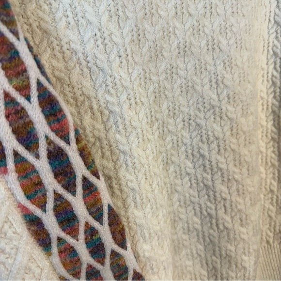 Room 34 Multicolor Cableknit Lattice Detail Sweater - Picture 7 of 7